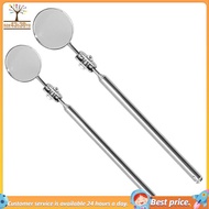 【dgk】2x Universal Automotive Maintenance Inspection Mirror Folding Telescopic Reflector Welding Chas