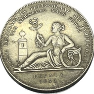 39mm 1835 German Goddess Handheld Holy Rod Coin Copper Coin Commemorative Coin 26/6/8
