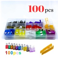 30A 20A 10A 15A 3A 5A 25A 7.5A Large Fuse Plug Fuse 100pcs DX