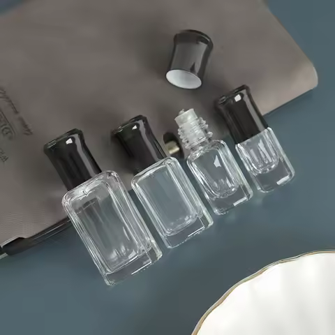 Wholesale Portable Perfume Bottle with Stainless Steel Roller Ball Glass Dropper Stick 3ml 6ml 12ml