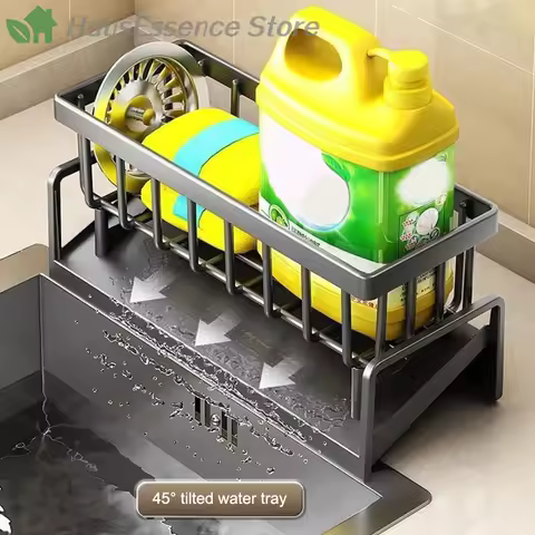 ※Sponge Drainer Rack Stainless Kitchen Organizer Bathroom Sink Rack Soap Holder Organizer Rack Bathr