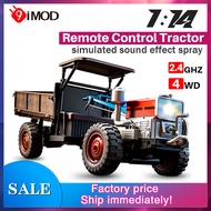 JJRC C8836 RC Car 4WD Tractor Toy 1/14 Scale 2.4GHZ Rear Panels Can Be Opened Remote Control Farm Ve