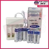 Doublepow AA AAA 1.2V Rechargeable Battery 900mAh 1200mAh 3200mAh Fast Battery Charger Toy KTV Mouse