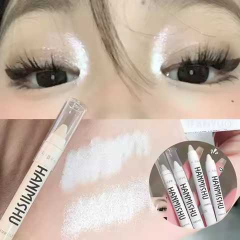Diamond Highlight Stick Monochrome Pearlescent Matte White Eyeshadow Stick Flash Contouring Pencil F