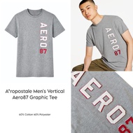 a*ropostale Men's Vertical 田AERO 87田 Graphic Tee/Original Men's T-Shirt Branded/ Latest Men's T-Shir