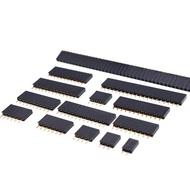 10 Pcs Single Row Female 2.54MM Pitch Pin Socket Female Header Connector 2P 3P 4P 5P 6P 7P 8P 9P 10P
