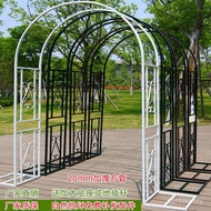 Wrought Iron Rack Rattan Climbing Rack Arch Rose Garden Arch Grape Courtyard Flower Rack Monthly Loo