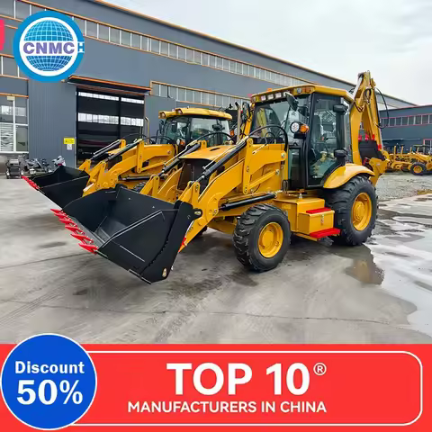 CNMC 4x4 Backhoe Loader Excavator Wheel Loader High Performance Customizable Easy To Operate Factory