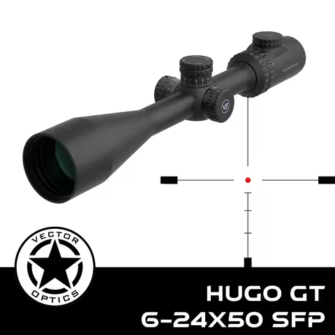 Vector Optics Hugo 6-24x50GT SFP Riflescope | BDC Reticle | 1/4 MOA Turret Lock Adjustment | Varmi