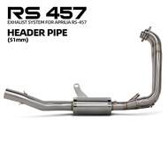 For Aprilia RS457 RS 457 2024-2025 Motorcycle Exhaust System Modified Manifold Escape Racing Stainle