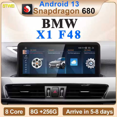 STWE New ID6 ID7 ID8 Android 13 Qualcomm680 Snapdragon6225 8GB 256GB 10.25inch For BMW X1 F48 2014-2