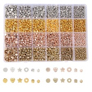 Ccb Spacer Beads Set 2160pcs Bracelet Beads Round Beads Star Beads Gold Beads diy Jewelry