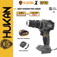 Máy khoan pin (2 trong 1) đầu khoan 10mm HUKAN BODY-HK-HM21-G2KV1155Q | 20 cấp trượt và 3 chức năng