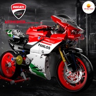 Đồ Chơi Lắp Ráp Kiểu LEGO Mô Hình Trưng Bày Xe Motor Kawasaki H2R & Ducati 1299 Panigale Panlos 6720