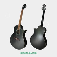 Gitar Cort NDX-20 Akustik Elektrik Warna Natural & Hitam – Model Cuteway (Lancip)