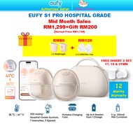[9.9 Sales][App + Heatflow + Charging Case] eufy s1 pro wearable breast pump
