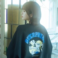 [預購] Overprint 黑色長袖衛衣 Sweatshirt