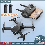 【2 Bateri】E99 Pro Drone 4K HD Dual Camera Foldable Quadcopter WiFi FPV Obstacle Avoidance Dron Maina