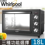 【Whirlpool惠而浦】18公升不鏽鋼機械式烤箱(WTOM181B)