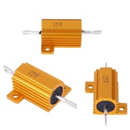 25W Aluminum Shell Housed Case Power Wirewound Resistor 0.01R-9.1R 0.068R 0.5R 0.9R 1R 1.8R 2.2R 3R 