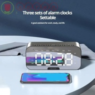 SOREN Temperature Display Clock, FM Radio Function Digital Display LED Digital Alarm Clock, Gift Mul