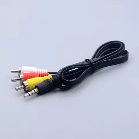 65cm 1m 1.5m 3.5mm Jack Plug Male To 3 RCA Adapter High Quality 3.5 To RCA Male Audio Video AV Cable