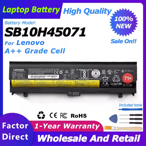 SB10H45071 00NY488 Laptop battery For Lenovo Thinkpad L560/L570 SB10H45073/SB10H45074 battery SB10H4