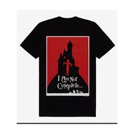 Edward Scissorhands Movie T-Shirt - Tim  Inspired Gothic Castle with Iconic Character Silhouettes (E