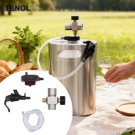 [TENOL] Mini Keg Dispenser Kit with Beer Line and Picnic Tap Lightweight Home Brewing Beer Faucet fo