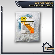 Tox with screw - per pack (Tox #6 and #8)
