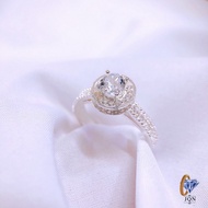 Nhẫn bạc nữ hột đá tròn trẻ trung ms68 JQN Official Store cam kết bạc chuẩn chất lượng kèm bảo hành