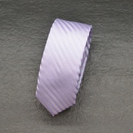 Tie House Hand-Made 4.5cm Narrow Version Hand Tie Shiny Light Purple Twill SN471