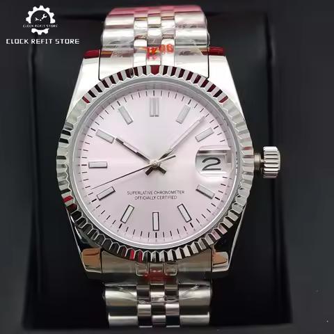 Fashion 39MM/36mm NH35 Watch 316L Stainless Steel Sapphire Glass C3 Luminous Date Calenda Waterproof