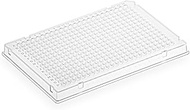 Globe Scientific Diamond Shell 384-Well PCR Plate, A24 Single Notch Design, Clear Polycarbonate Fram