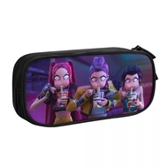 Kpop นักล่าปีศาจ Huntrix ภาพยนตร์ Merch กล่องใส่ปากกาความจุมากของขวัญกระเป๋าดินสอเด็ก