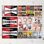 ⚜Retro Decorative Card Board GNK Champion Garage Gas Station Wall Sticker Metal Sign Tin Plate6=\\