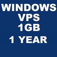 1 YEAR - VPS  1vCPU + 1GB RAM Shared CPU VPS RDP Server