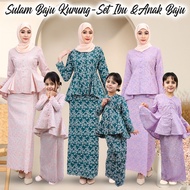 KURUNG AURORA SULAM baju kurung budak perempuan kurung sedondon ibu anak Baju Kurung Kedah Moden Ses