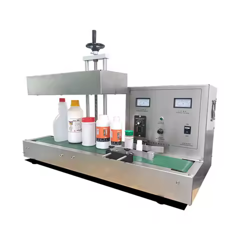 Automatic Continuous Sealer Electromagnetic Sealing Machine Induction Aluminum Foil Packing Bottle C