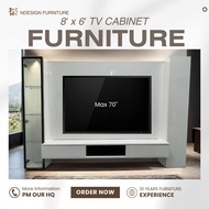 [N Design] 8 KAKI TV KABINET / 8X6ft Modern TV Cabinet /Wall Mounted Tv Cabinet / Hall Cabinet / Max