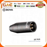 Boya 35C-XLR Microphone 3.5mm Mini-Jack to XLR Converter