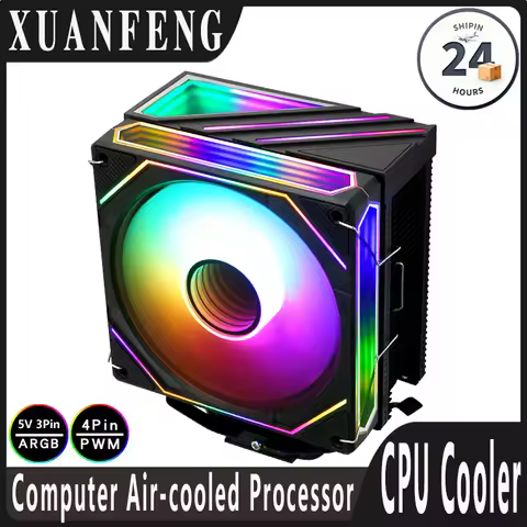 XUANFENG x99 Black RGB CPU Cooler for Intel LGA2011 1200 1700 115X&AMD AM4 Efficient Cooling for i7/