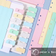 Set of 5 Pastel Macaron Colorful Planner Index Page Marker Bookmark Divider Card