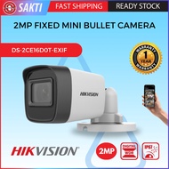 HIKVISION 2MP Fixed Mini Bullet 4in1 Camera (DS-2CE16D0T-EXIF) HD Outdoor CCTV