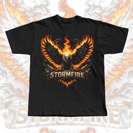 Plus Size Tshirt Storm Fire Design Tshirt Cotton Plus Size or Big Size Ready Stock XS until 9XL