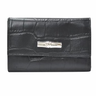 Longchamp Roseau Croco Medium Continental Wallet