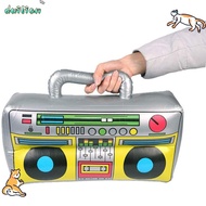 DUILIAN PVC Inflatable Balloons Musical Carnival Party 80's 90's Party Decorations  Retro Dress Acce