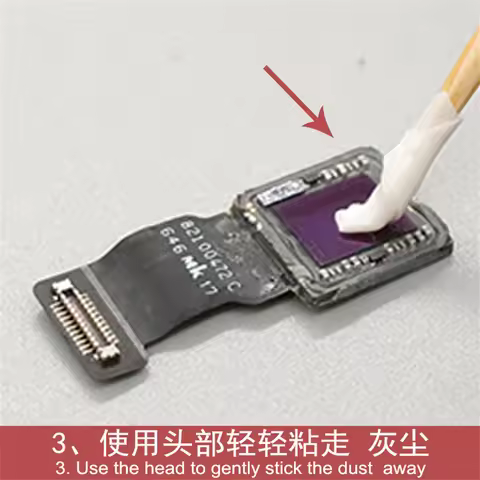 Rear Camera Blue Lens Dust Clean Sticker Optical Stickly Dust Cleaning Glue For iPhone X 11 12 13 14