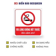 Sign PLEASE DO NOT SMOKING b78