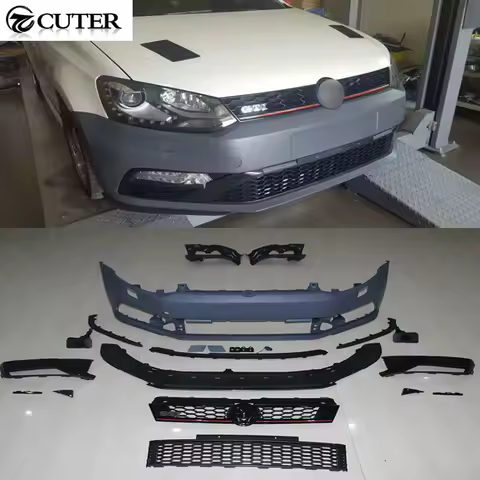 Polo Gti Style Pp Unpainted Grey Primer Auto Car Front Bumper for Volkswagen Polo Gti r Bumper 2011-